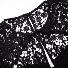 Lade das Bild in den Galerie-Viewer, SELF PORTRAIT Schwarzes Minikleid mit Krawattenausschnitt
