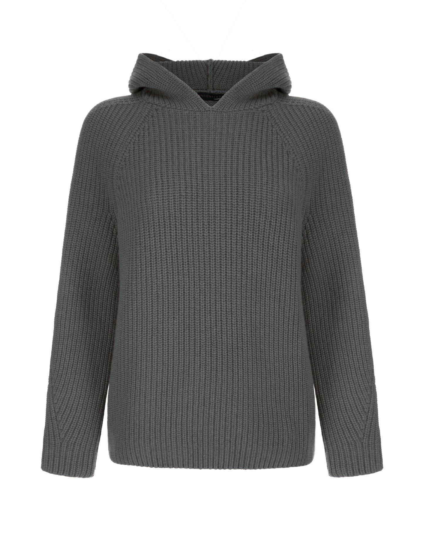 Incentive Cashmere Pullover mit Kapuze in Grau