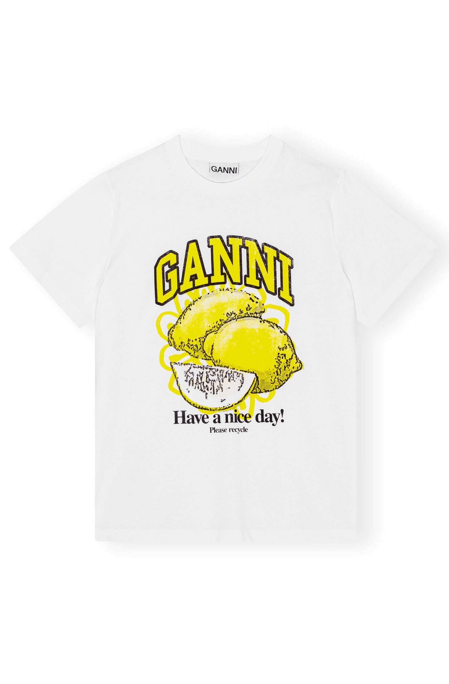 GANNI T-Shirt mit Logo-Print