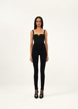 Lade das Bild in den Galerie-Viewer, Magda Butrym &quot;Sweetheart open back bodysuit in black&quot;
