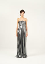 Lade das Bild in den Galerie-Viewer, Magda Butrym &quot;Strapless maxi dress in silver&quot;
