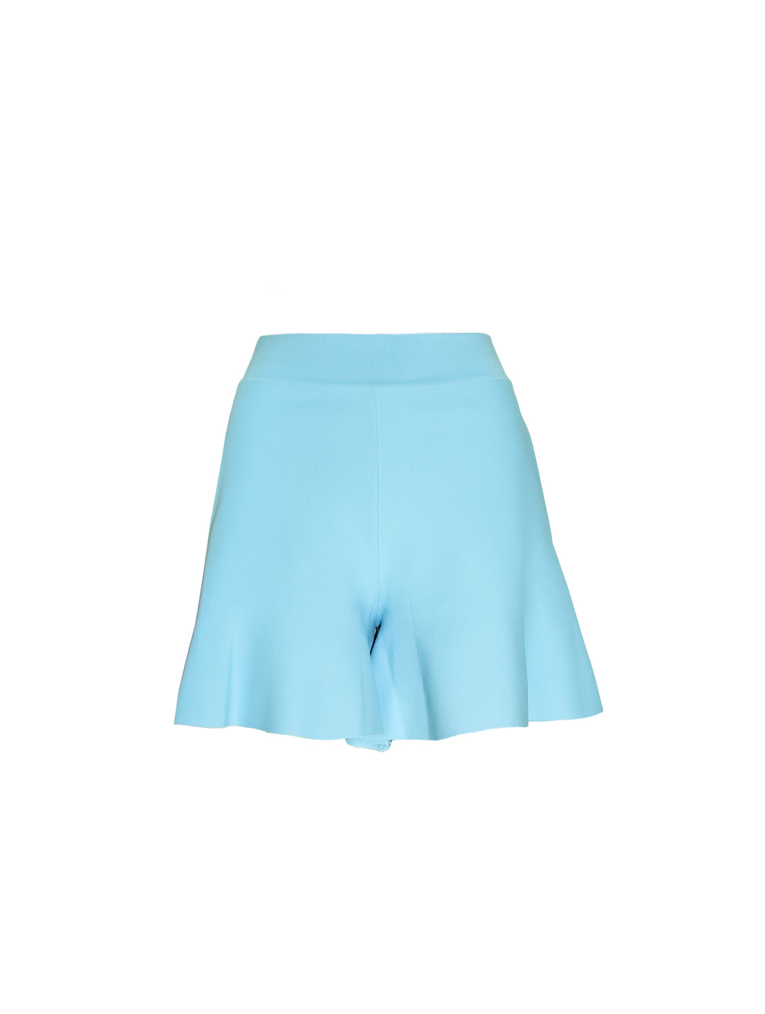 Stella McCartney Pastellblaue Shorts mit ausgestelltem Saum