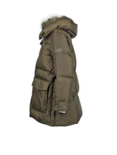 Load image into Gallery viewer, Down jacket YS Army with Shearling collar
