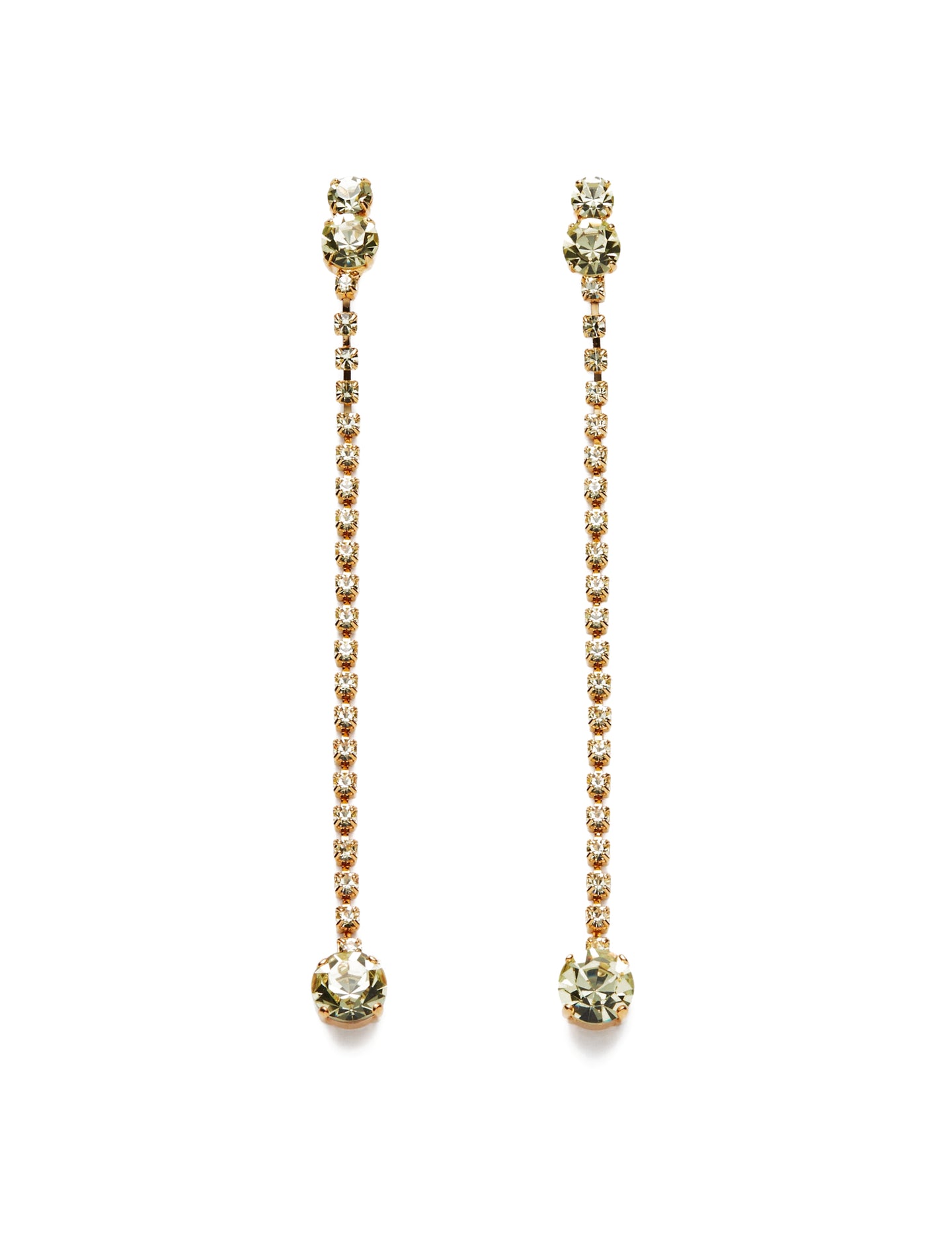 Magda Butrym Crystal strand drop earrings in gold